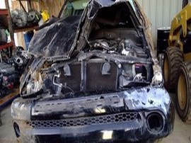 2003 TOYOTA TUNDRA BLACK, SR5, EXTD CAB, 3.4L, AT, 2WD.  Z24905